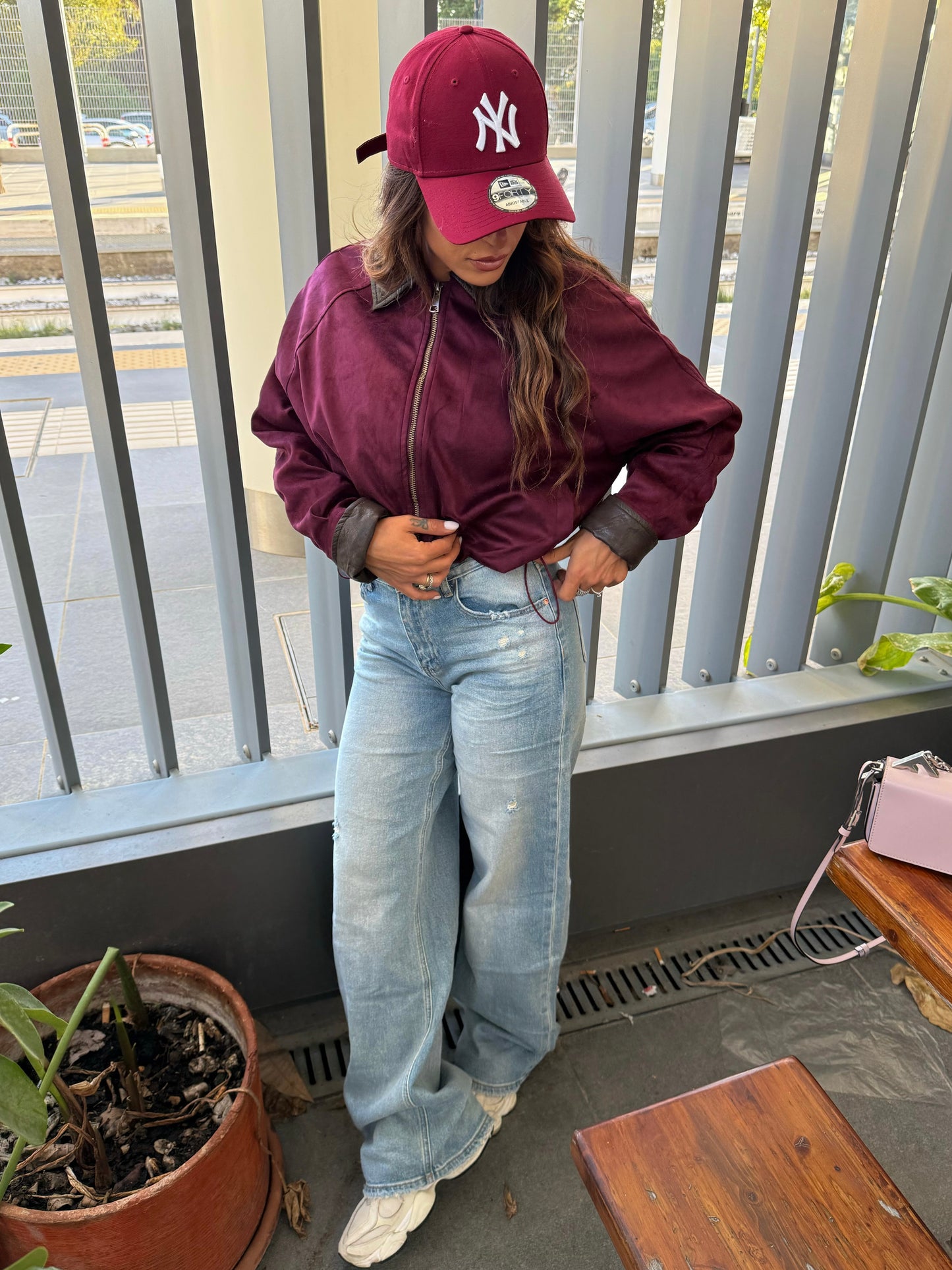 Bomberino Scamosciato Bordeaux