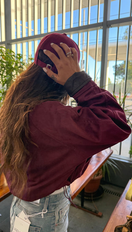 Bomberino Scamosciato Bordeaux