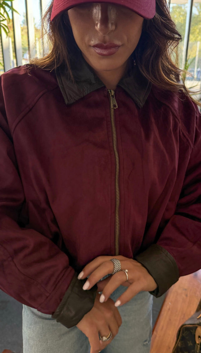 Bomberino Scamosciato Bordeaux