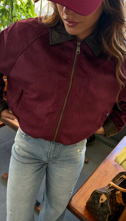 Bomberino Scamosciato Bordeaux