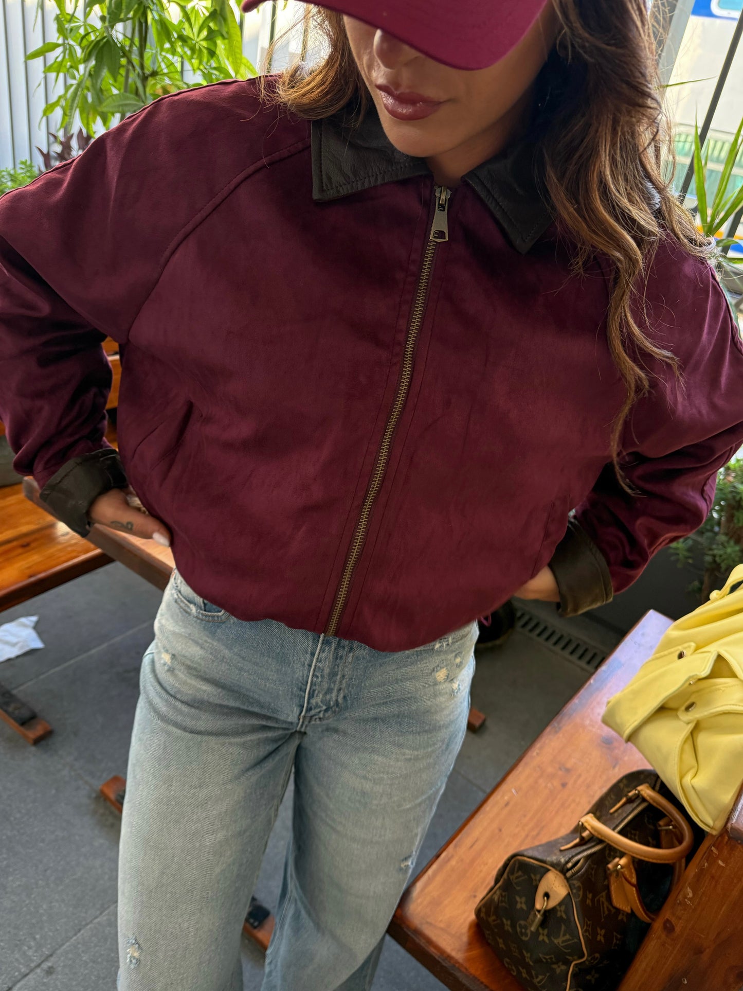 Bomberino Scamosciato Bordeaux