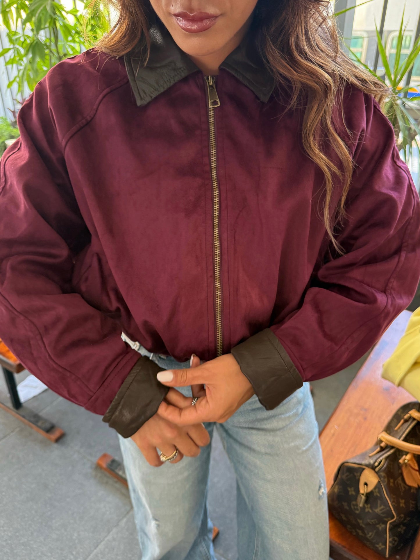 Bomberino Scamosciato Bordeaux