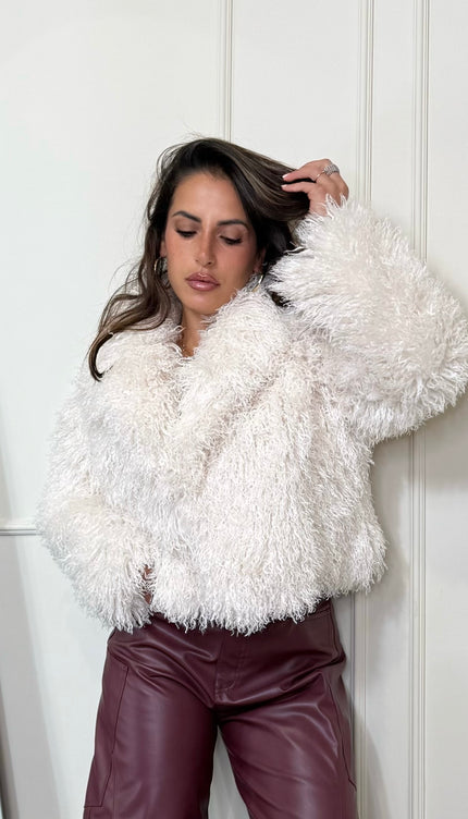 Pelliccia Mongolia Bianca