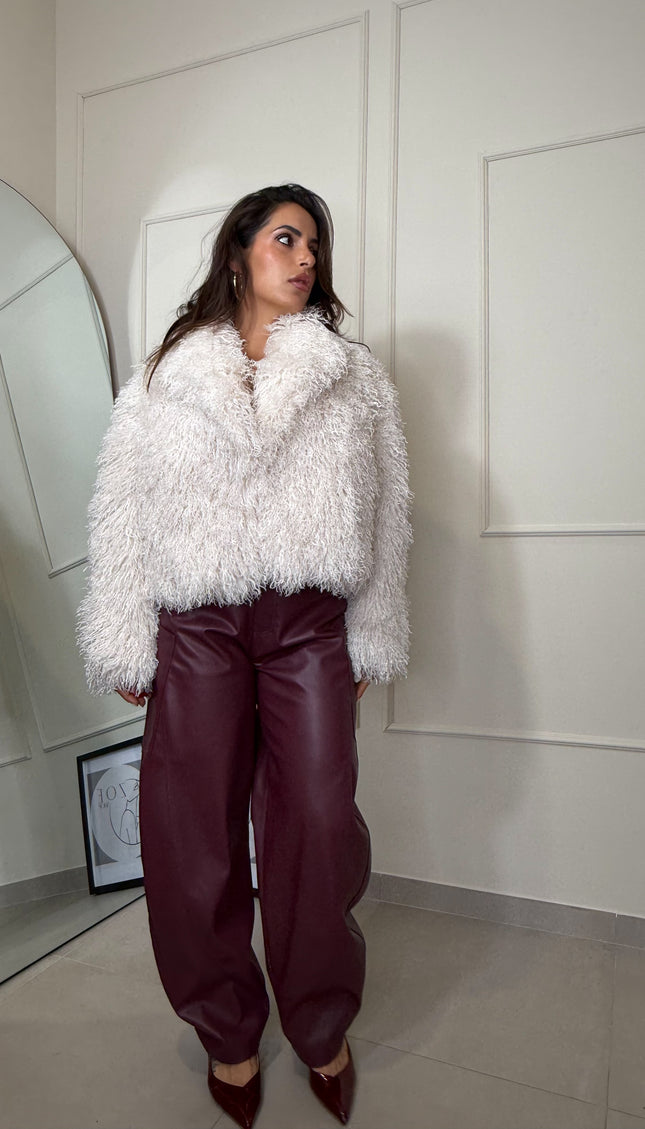 Pelliccia Mongolia Bianca