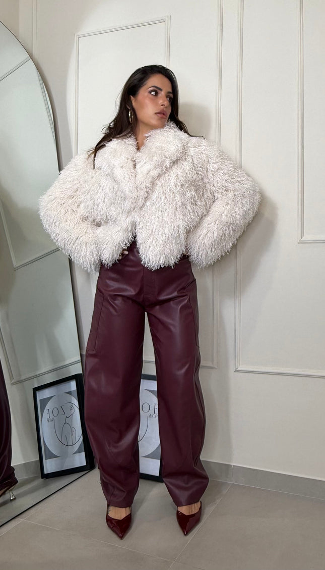 Pelliccia Mongolia Bianca