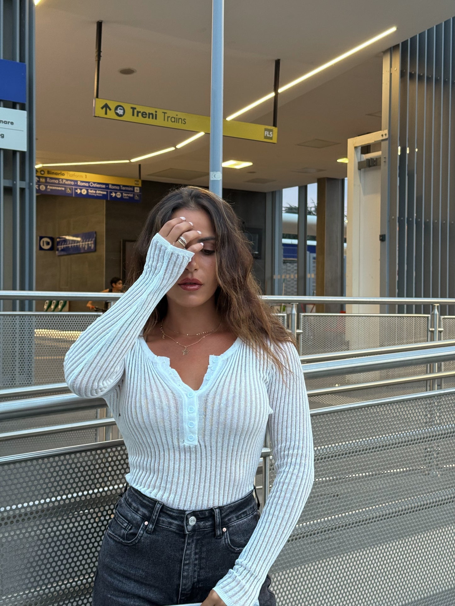 Maglia In Filo Semitrasparente Olga