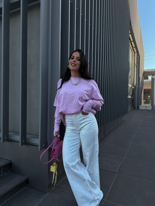 Pantalone Bianco Scintillio