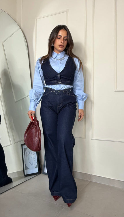 Coordinato Victoria Denim Scuro