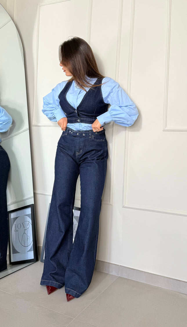 Coordinato Victoria Denim Scuro