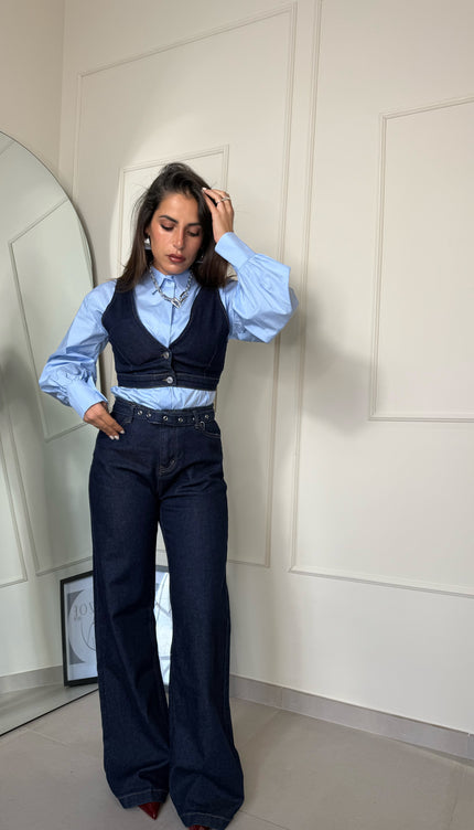 Coordinato Victoria Denim Scuro