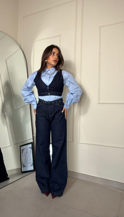 Coordinato Victoria Denim Scuro