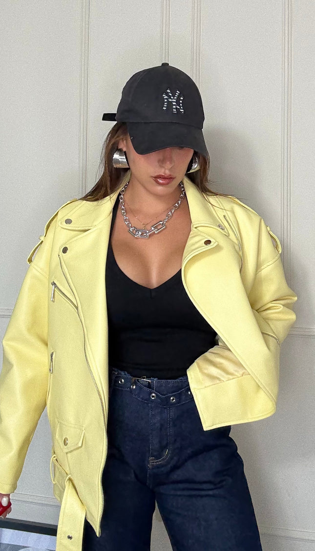 Chiodo  Ecopelle Oversize Sole