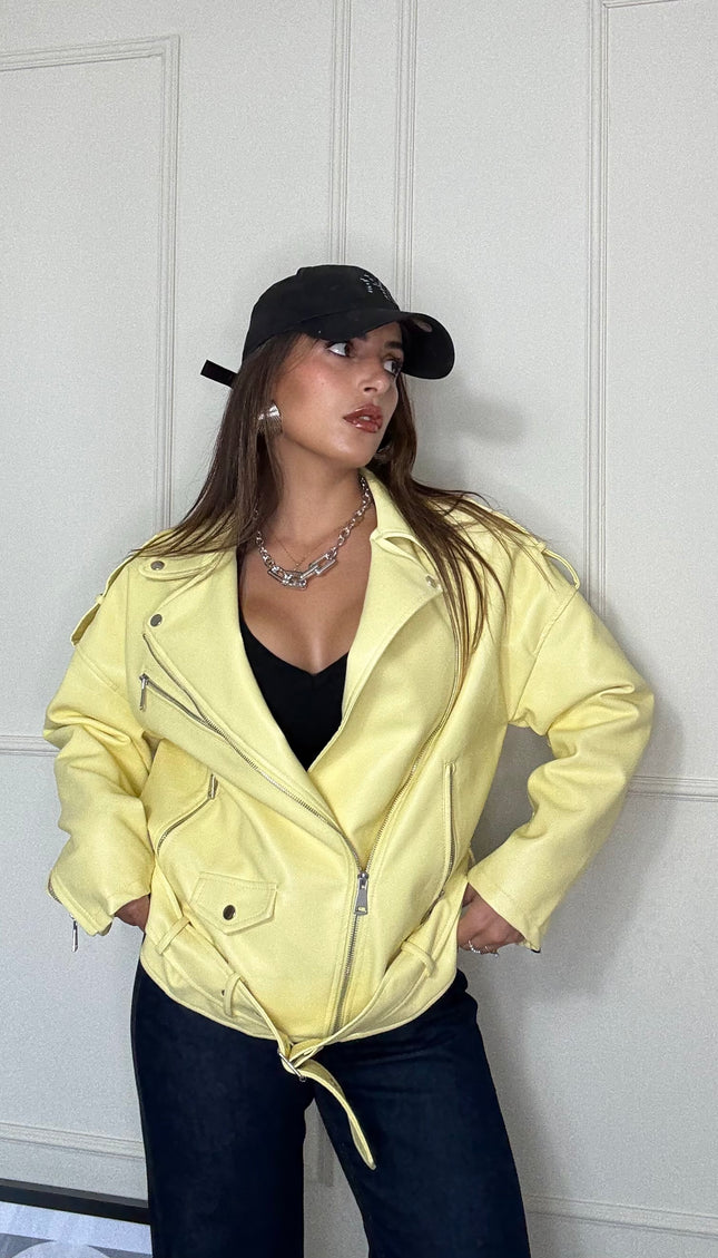 Chiodo  Ecopelle Oversize Sole