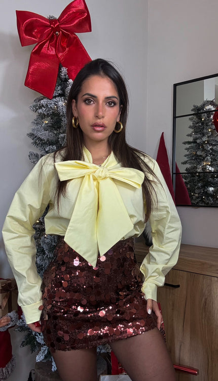 Camicia Fiocco Gialla