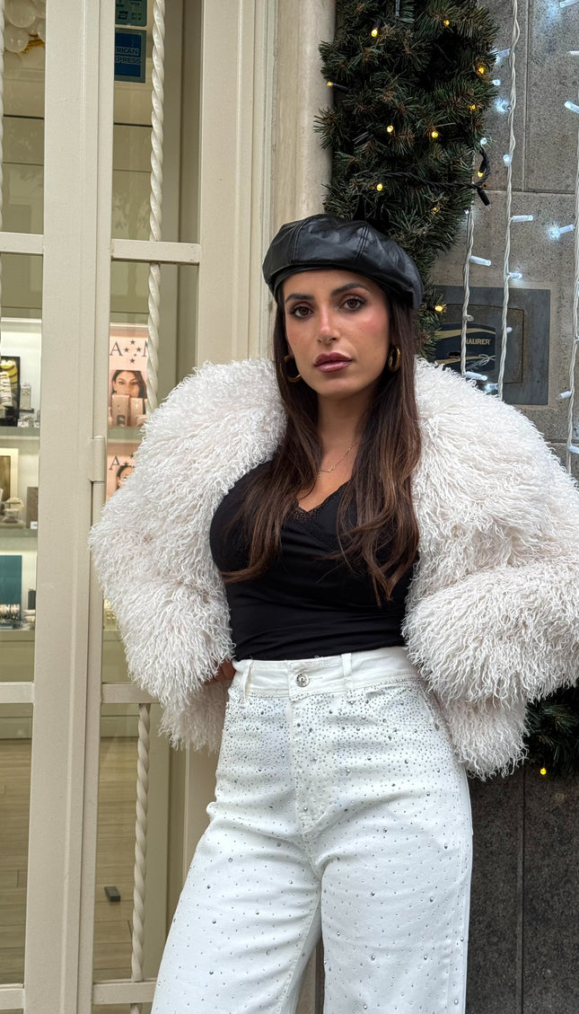 Pelliccia Mongolia Bianca