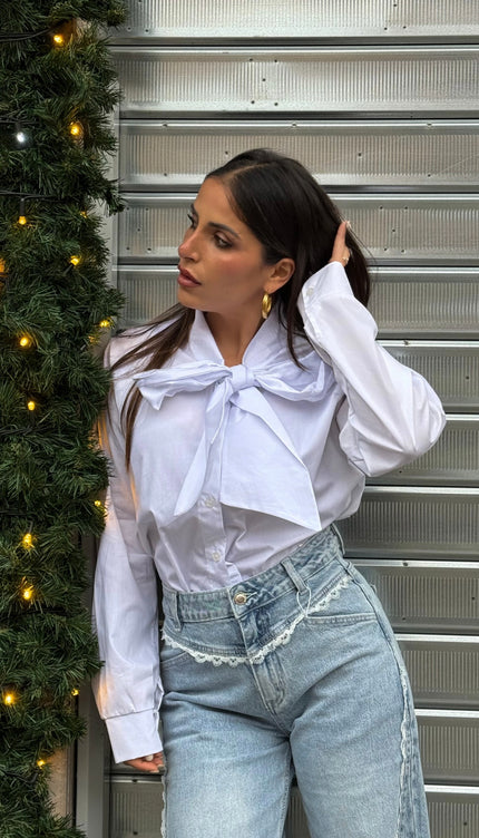 Camicia Fiocco Bianca