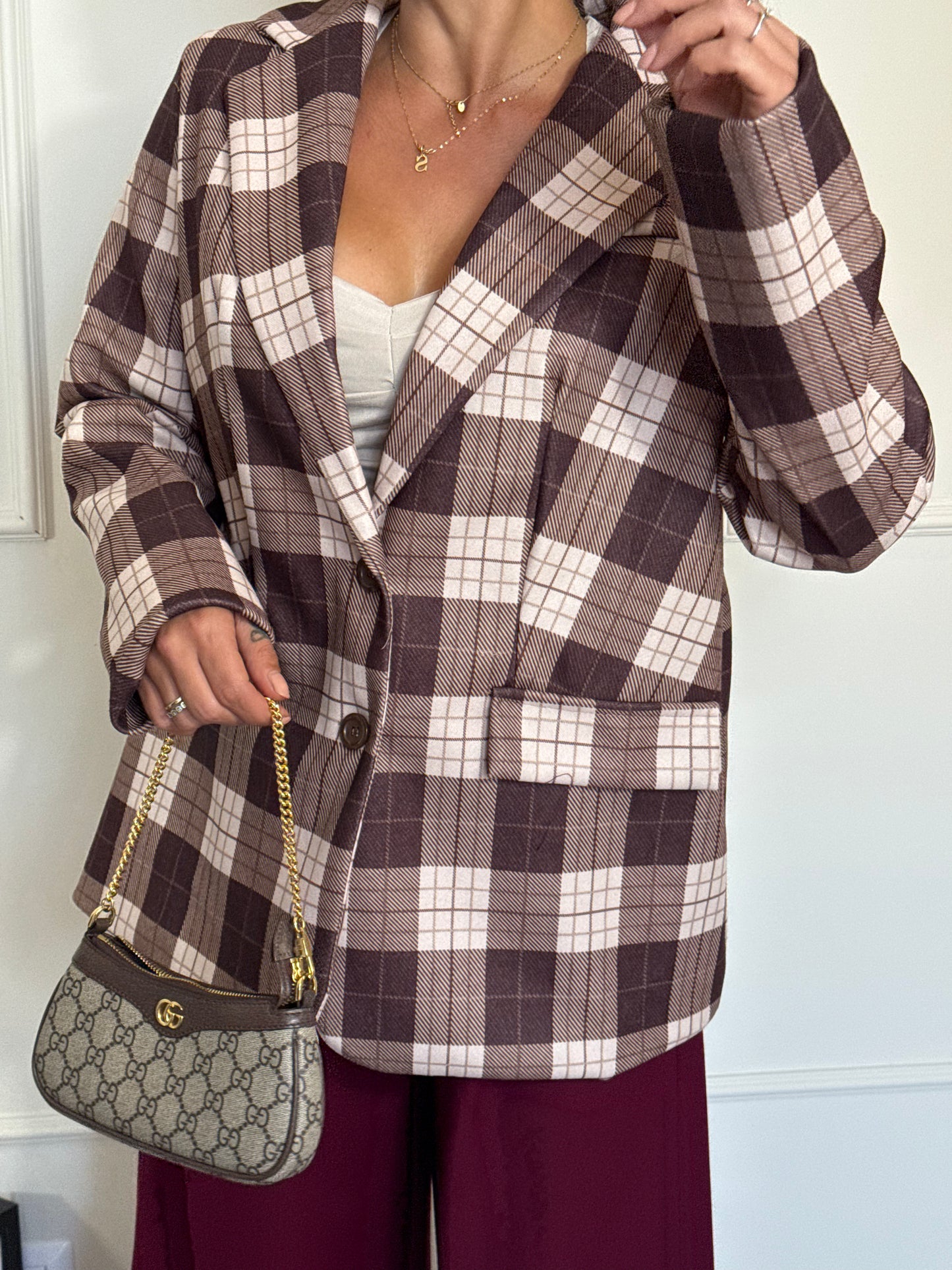 Blazer Oversize Quadri