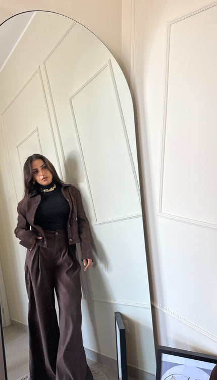 Completo in suede Sara