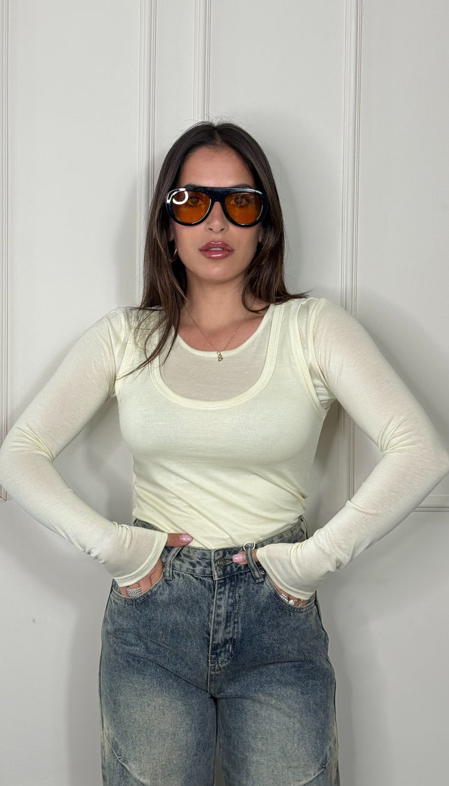 Maglia Basic Alma Lime