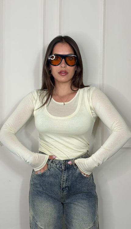 Maglia Basic Alma Lime