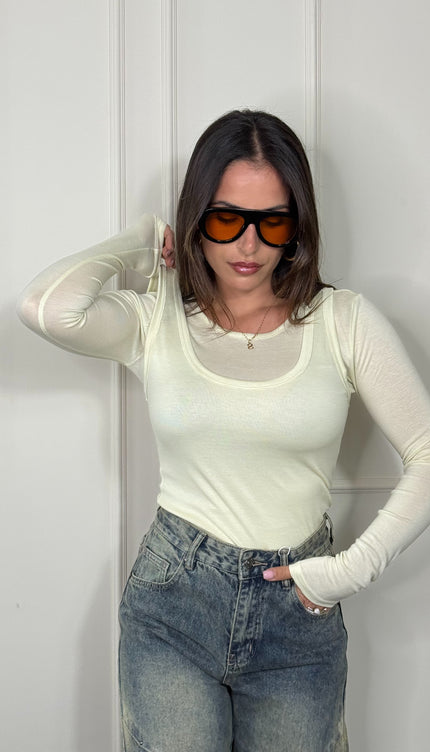 Maglia Basic Alma Lime
