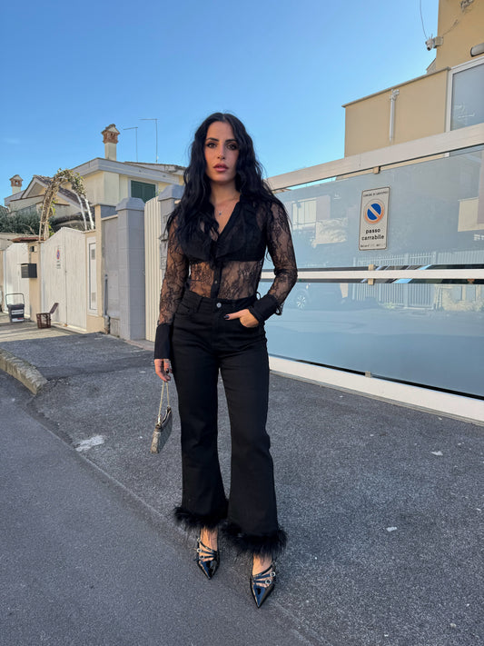 Pantalone Lumina piume