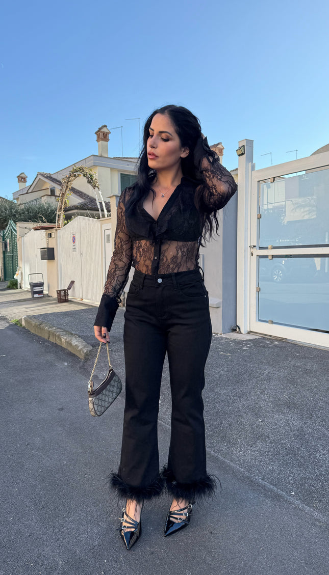 Pantalone Lumina piume