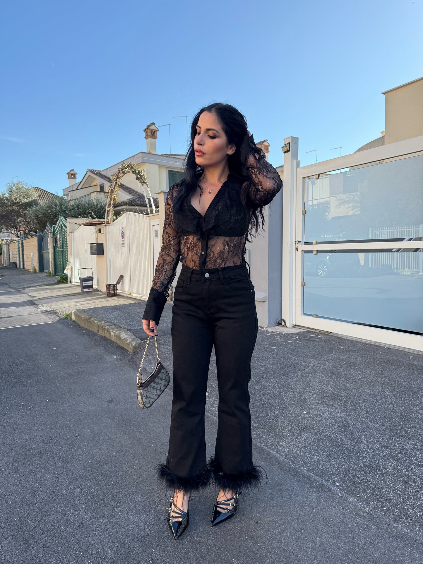 Pantalone Lumina piume