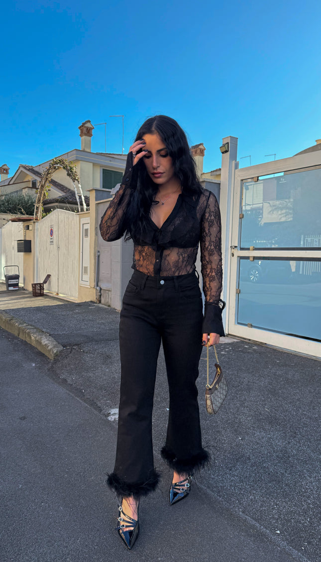 Pantalone Lumina piume