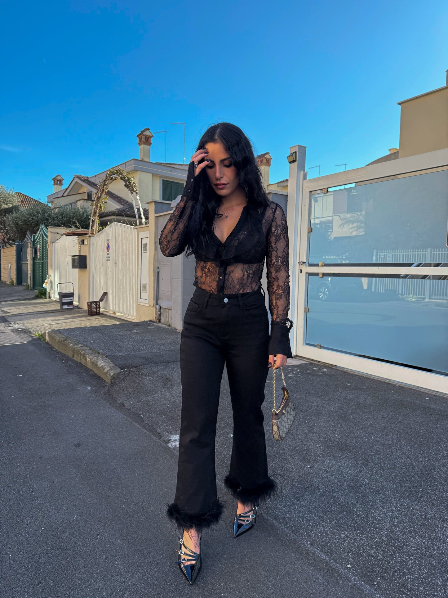 Pantalone Lumina piume