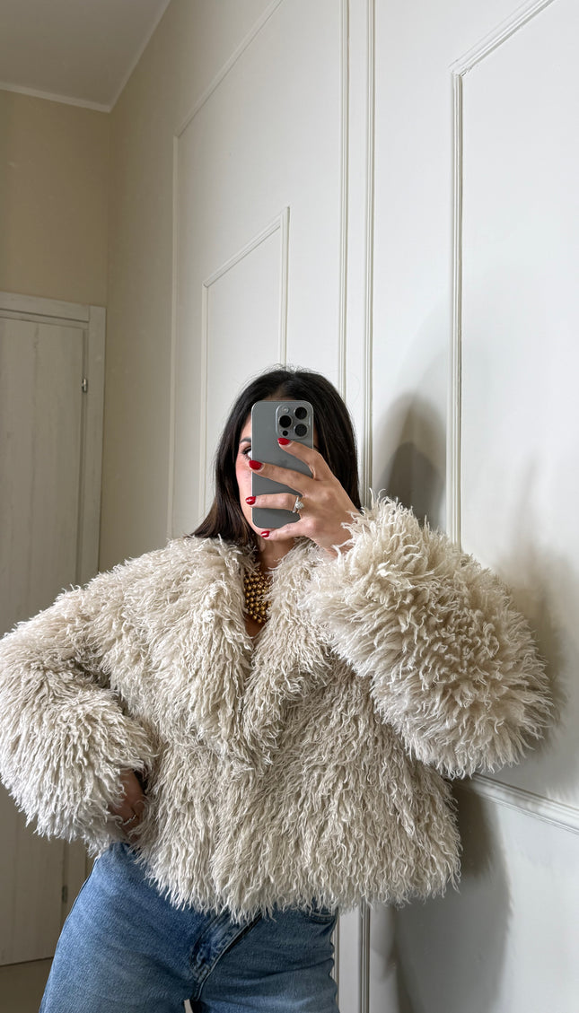 Pelliccia Mongolia Beige