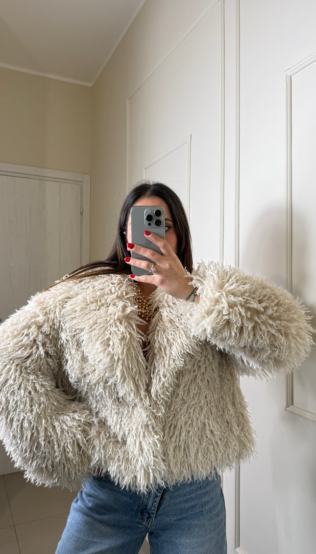 Pelliccia Mongolia Beige