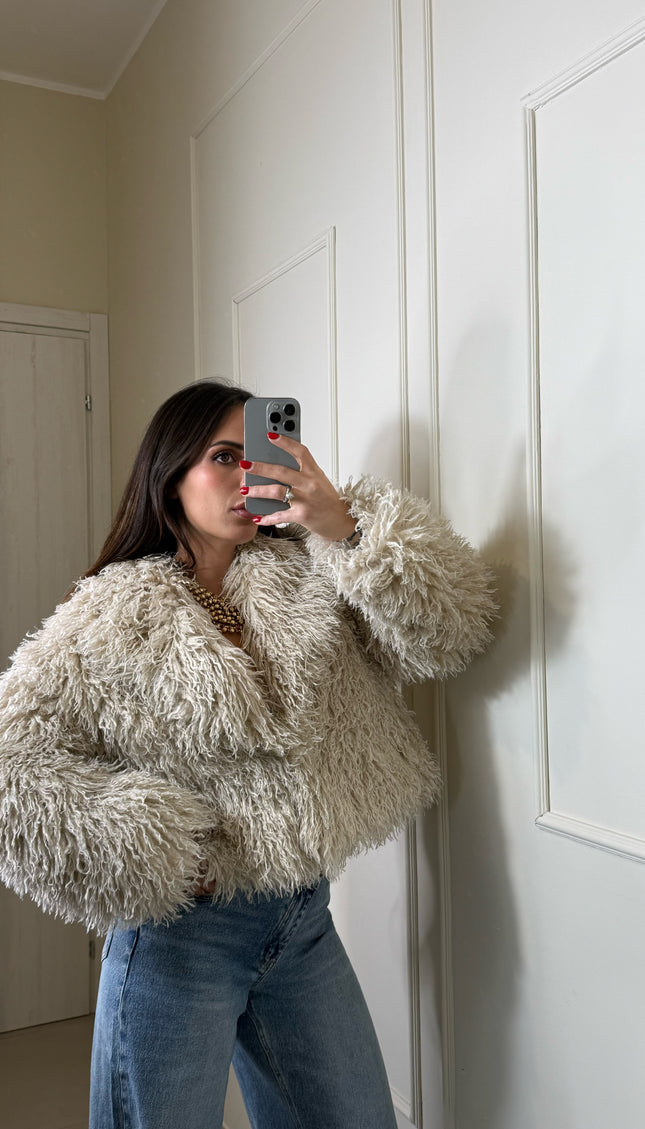 Pelliccia Mongolia Beige