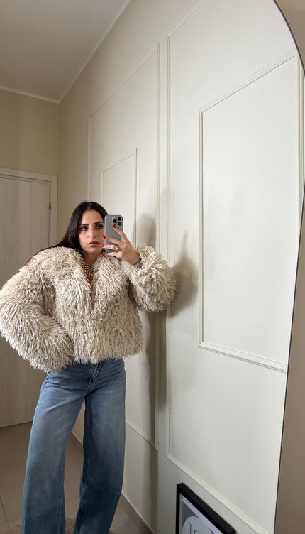 Pelliccia Mongolia Beige