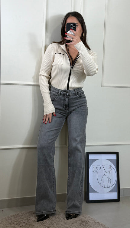 Jeans Grigio Isabel