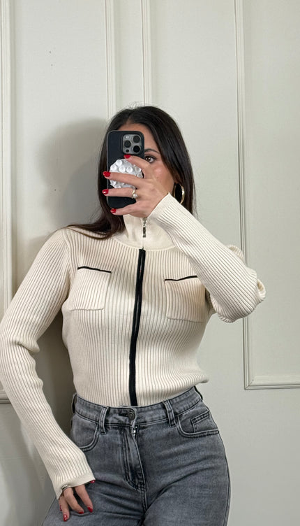 Maglioncino Con Zip Linda