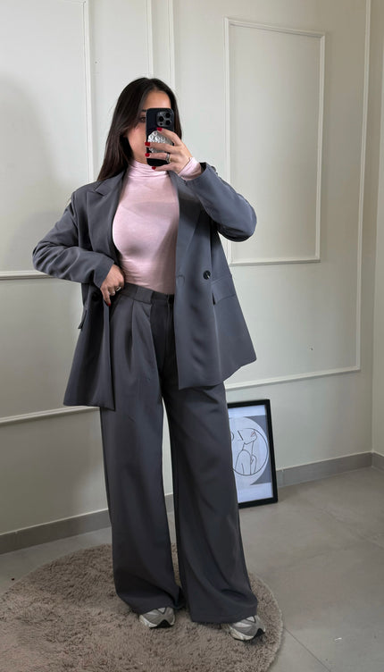 Pantalone Palazzo Just West Grigio