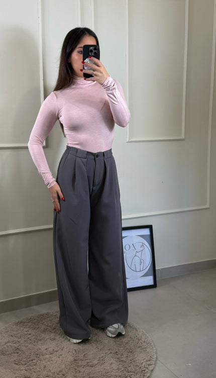 Pantalone Palazzo Just West Grigio