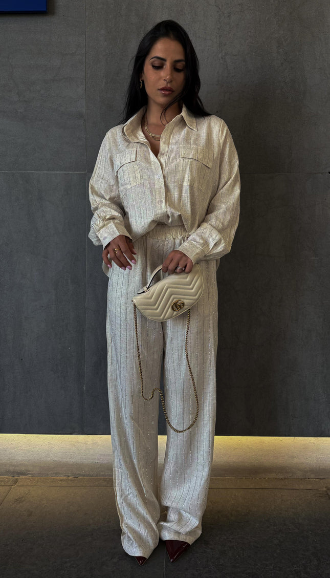 Coordinato Diamond in lino