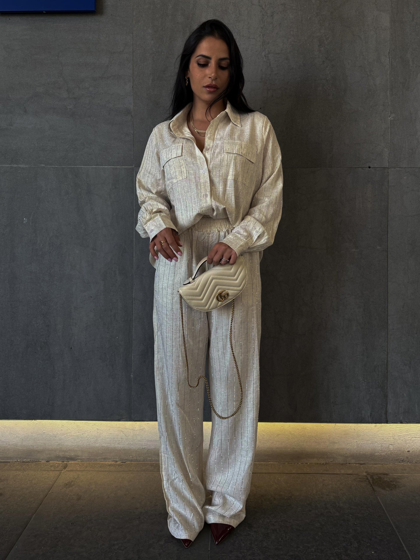 Coordinato Diamond in lino