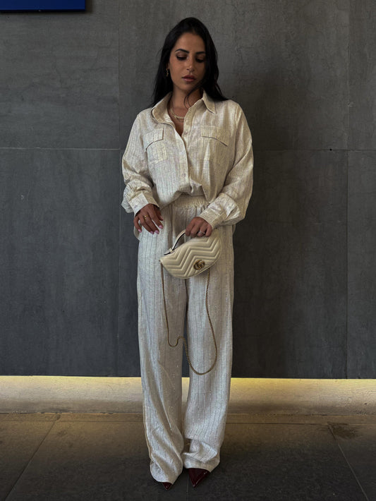 Coordinato Diamond in lino